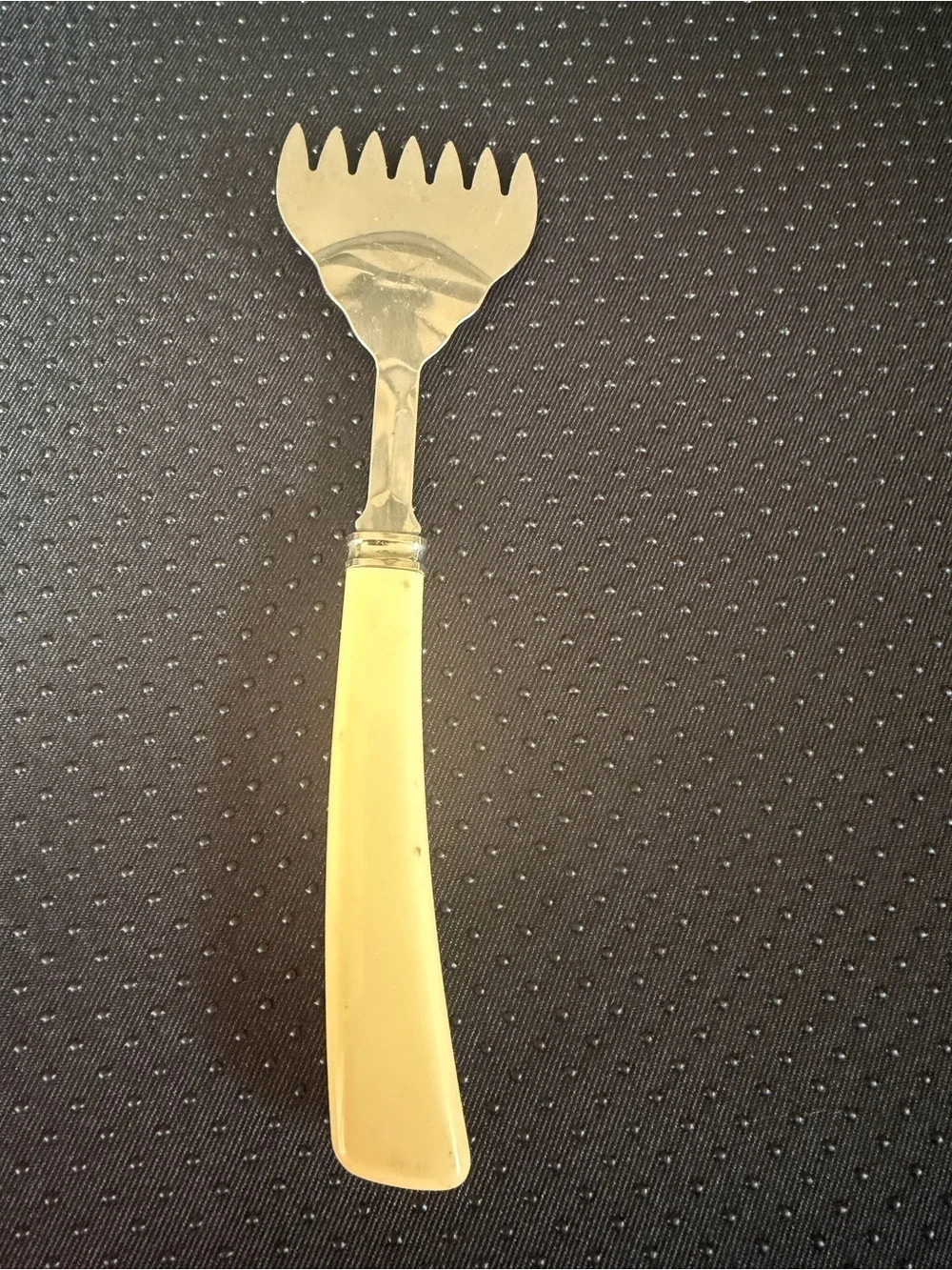 Ivory Fleur-de-Lis Handle Pastry Fork - Home Dining